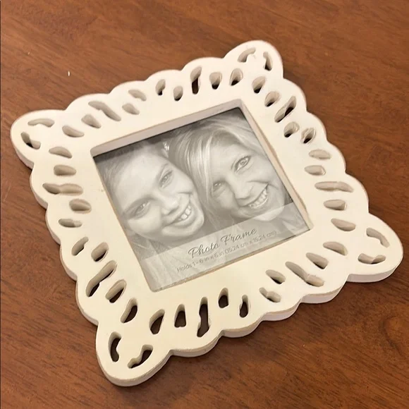White Picture Frame with Intricate Scrollwork - Picture 12 of 12